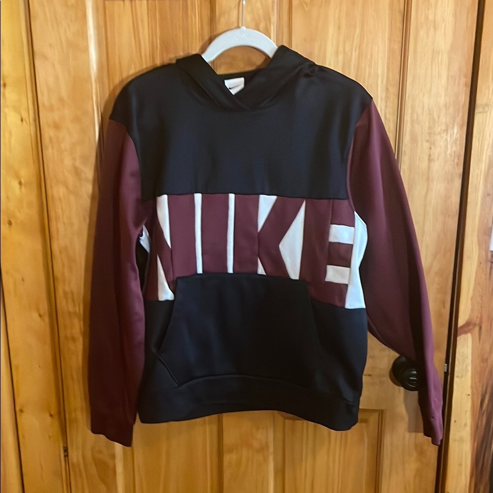 Nike ThermaFit Block Logo Starting Five Hoodie Sweatshirt, Sz S